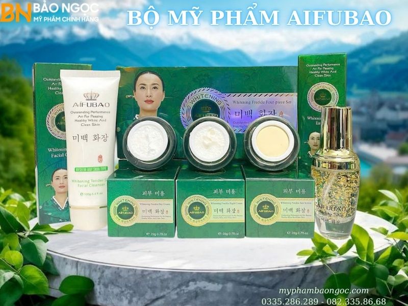BỘ MỸ PHẨM TRỊ NÁM DƯỠNG TRẮNG DA AIFUBAO 5IN1 HÀN QUỐC