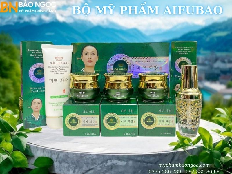 BỘ MỸ PHẨM TRỊ NÁM DƯỠNG TRẮNG DA AIFUBAO 5IN1 HÀN QUỐC