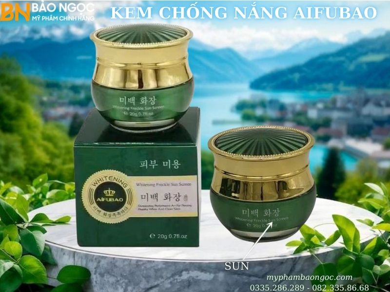 BỘ MỸ PHẨM TRỊ NÁM DƯỠNG TRẮNG DA AIFUBAO 5IN1 HÀN QUỐC
