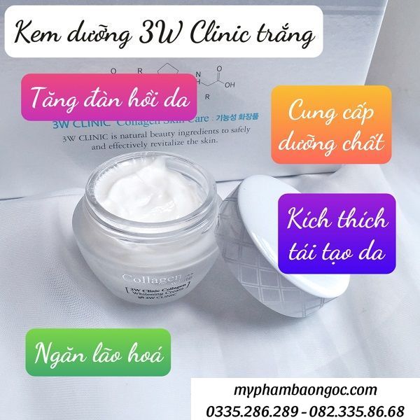 set dưỡng trắng da hàn quốc 3w