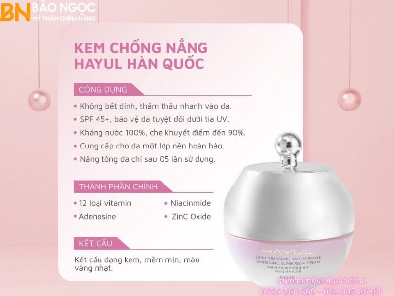 BỘ MỸ PHẨM HAYUL TRỊ NÁM TÀN NHANG DƯỠNG TRẮNG DA HÀN QUỐC