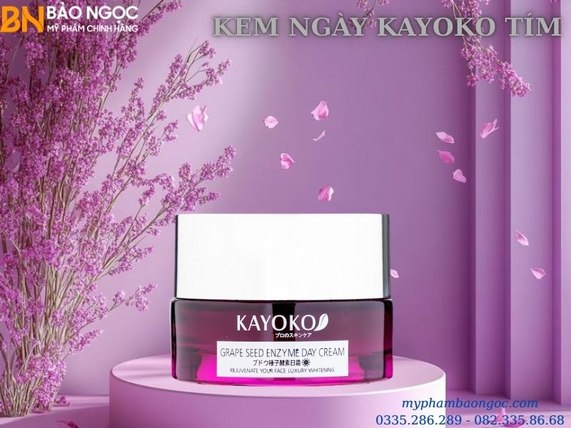 BỘ MỸ PHẨM KAYOKO TÍM 5IN1 TRỊ NÁM TÀN NHANG DƯỠNG TRẮNG DA