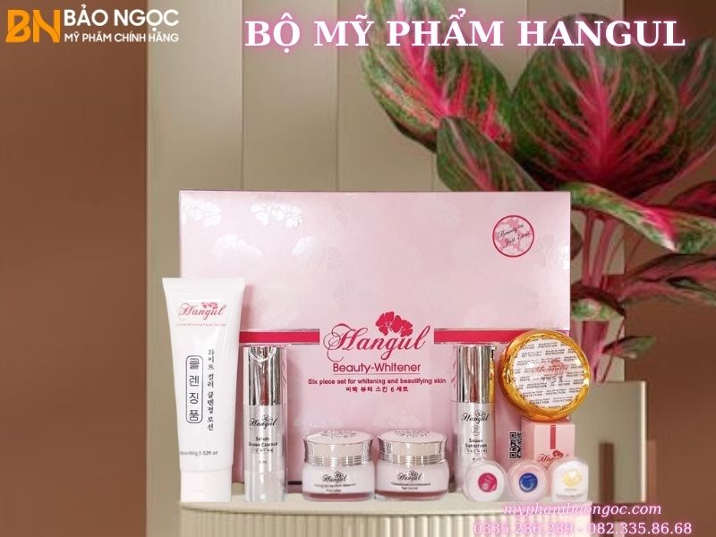 BỘ MỸ PHẨM TRỊ NÁM DƯỠNG TRẮNG DA HANGUL 6IN1 HÀN QUỐC
