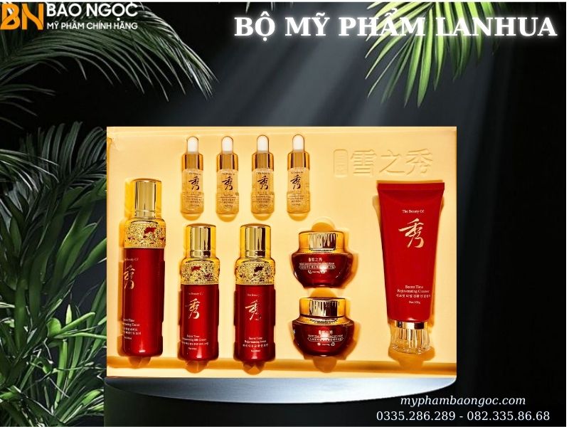 BỘ MỸ PHẨM LANHUA 7IN1 TRỊ NÁM TÀN NHANG DƯỠNG TRẮNG DA