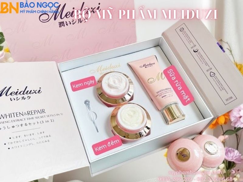 BỘ MỸ PHẨM MEIDUZI TRỊ NÁM TÀN NHANG DƯỠNG TRẮNG DA NHẬT BẢN
