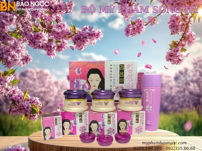 BỘ MỸ PHẨM DƯỠNG TRẮNG DA MỜ NÁM SONG HỶ 4IN1 HÀN QUỐC