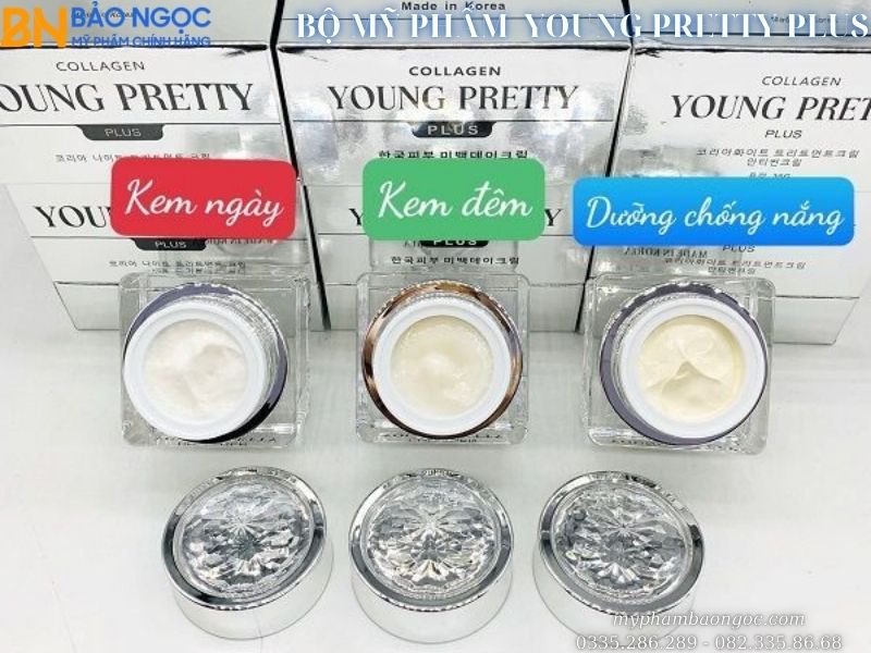Dưỡng trắng da mờ nám Collagen young pretty plus