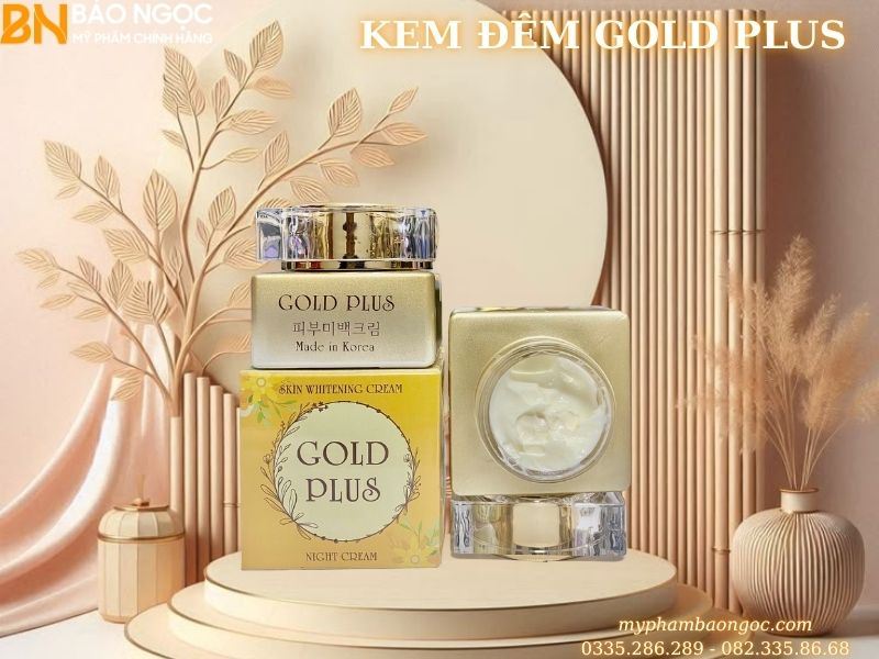 BỘ MỸ PHẨM TRỊ NÁM DƯỠNG TRẮNG DA GOLD PLUS 4IN1 HÀN QUỐC