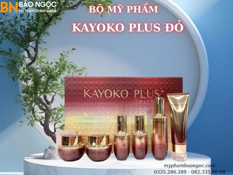 BỘ MỸ PHẨM NHẬT BẢN KAYOKO PLUS ĐỎ  TRỊ NÁM DƯỠNG TRẮNG DA