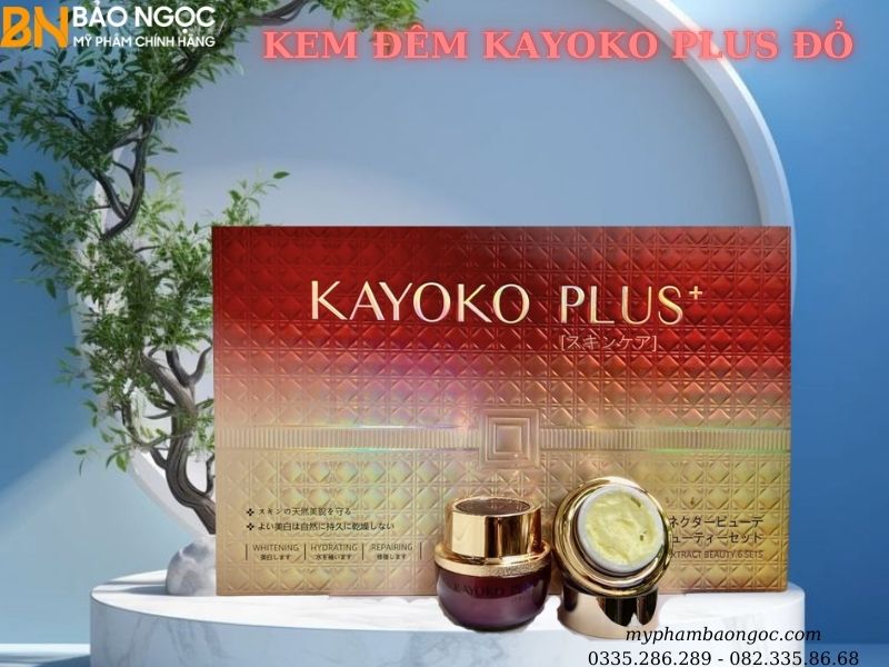 BỘ MỸ PHẨM NHẬT BẢN KAYOKO PLUS ĐỎ  TRỊ NÁM DƯỠNG TRẮNG DA