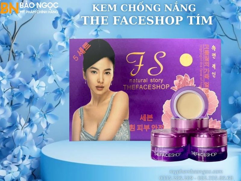 BỘ MỸ PHẨM TRỊ NÁM TRẮNG DA TS THEFACESHOP TÍM 5IN1 HÀN QUỐC