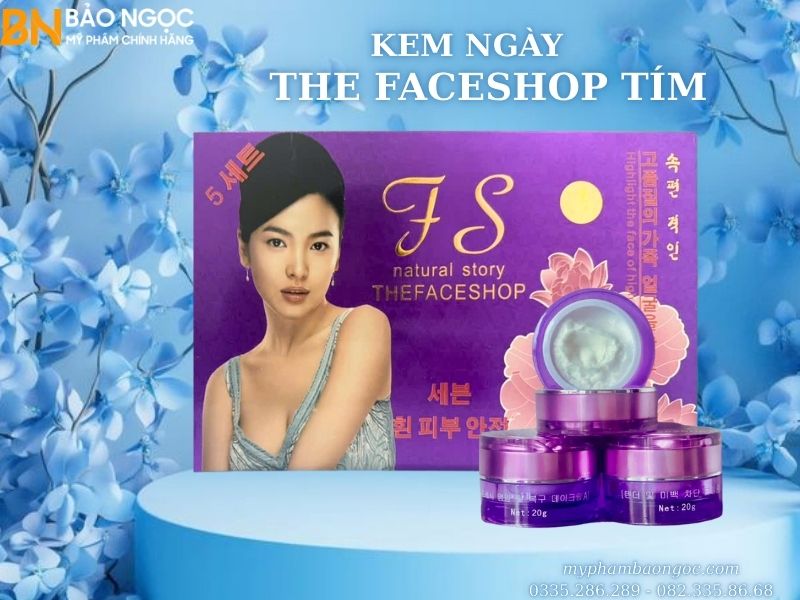 BỘ MỸ PHẨM TRỊ NÁM TRẮNG DA TS THEFACESHOP TÍM 5IN1 HÀN QUỐC