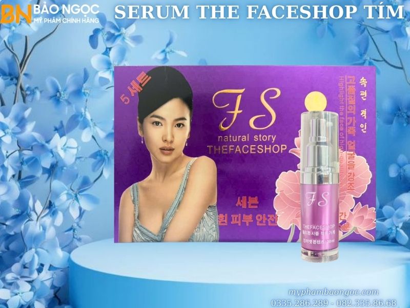BỘ MỸ PHẨM TRỊ NÁM TRẮNG DA TS THEFACESHOP TÍM 5IN1 HÀN QUỐC
