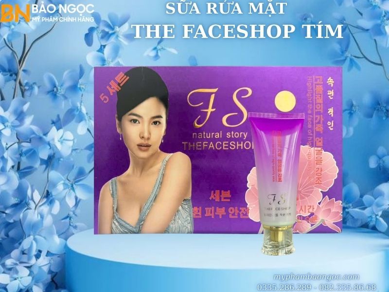 BỘ MỸ PHẨM TRỊ NÁM TRẮNG DA TS THEFACESHOP TÍM 5IN1 HÀN QUỐC
