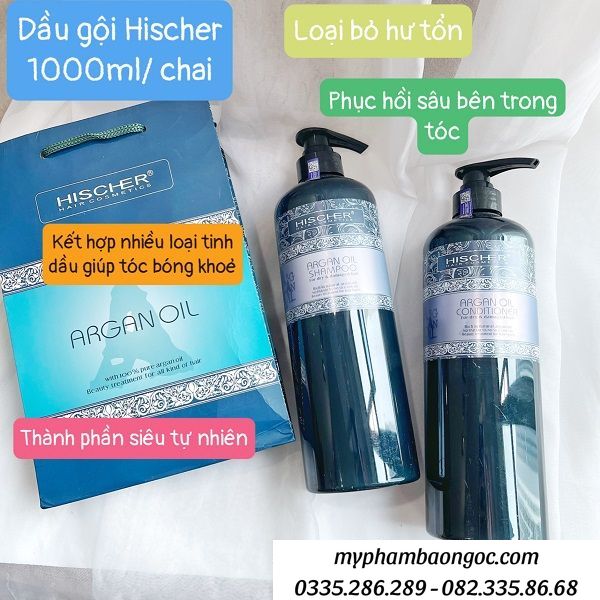 Công dụng Cặp dầu gội xả Hischer