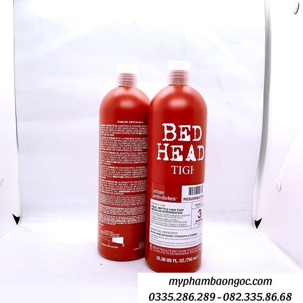 SET DẦU GỘI DẦU XẢ BED HEAD 750ml x2