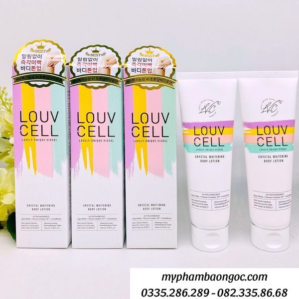 Dưỡng thể trắng da body Louv Cell