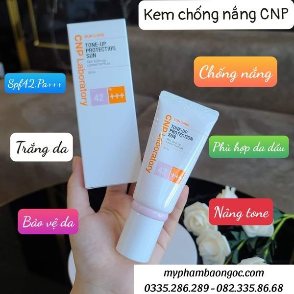 Công dụng Kem chống nắng CNP