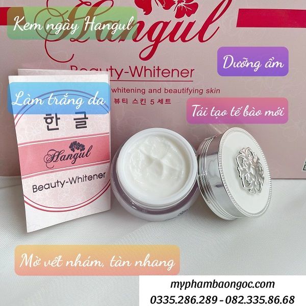 kem trị nám hàn quốc hangul