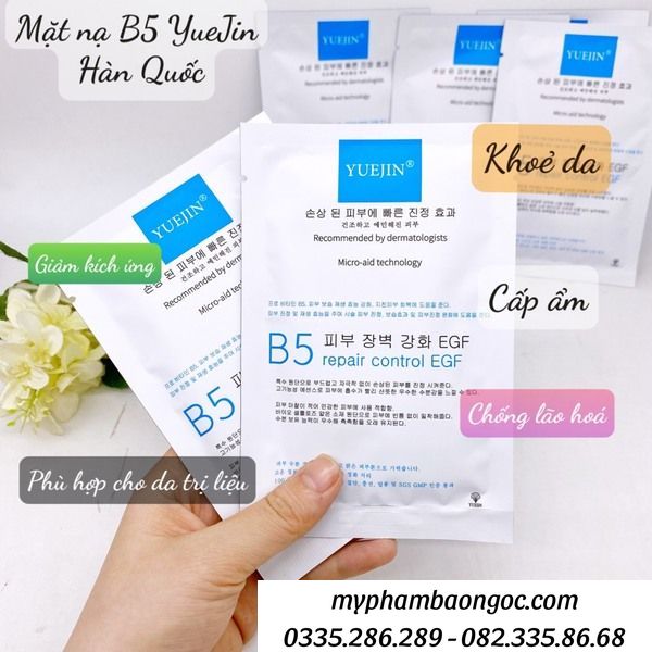 MẶT NẠ B5 YUEJIN CẤP ẨM PHỤC HỒI DƯỠNG TRẮNG DA HÀN QUỐC