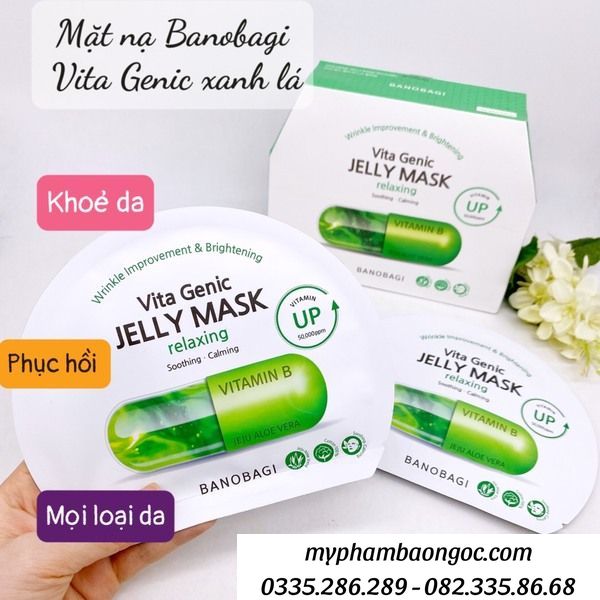 MẶT NẠ BANOBAGI VITA GENIC JELLY MASK HÀN QUỐC HỘP 10 MIẾNG