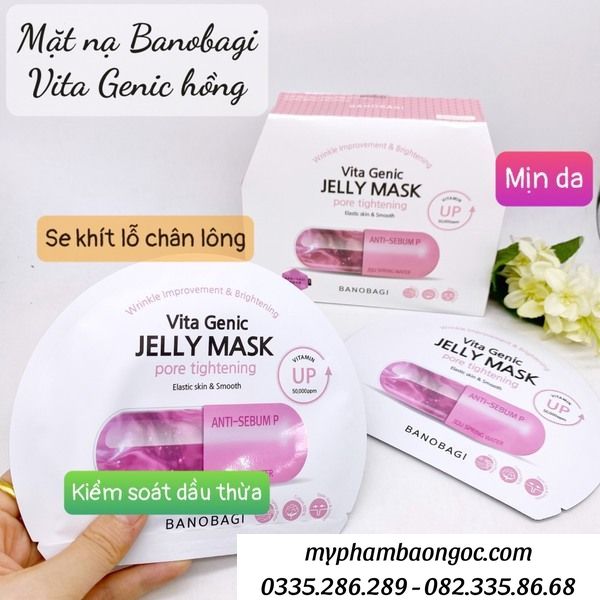 MẶT NẠ BANOBAGI VITA GENIC JELLY MASK HÀN QUỐC HỘP 10 MIẾNG