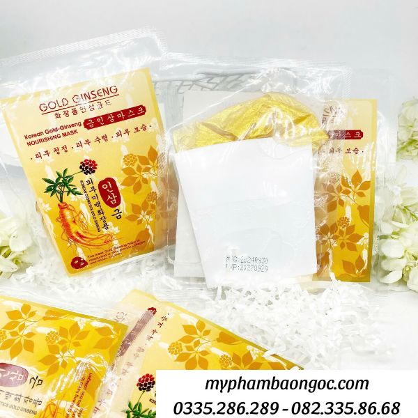 MẶT NẠ SÂM GOLD GINSENG TRỊ NÁM, DƯỠNG TRẮNG DA HÀN QUỐC