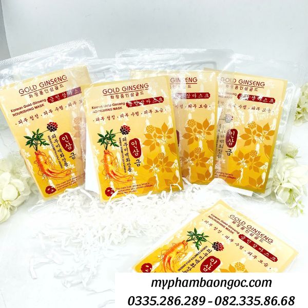 MẶT NẠ SÂM GOLD GINSENG TRỊ NÁM, DƯỠNG TRẮNG DA HÀN QUỐC