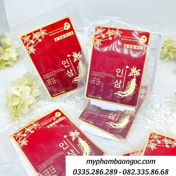 MẶT NẠ SÂM RED GINSENG CẤP ẨM DƯỠNG TRẮNG DA HÀN QUỐC