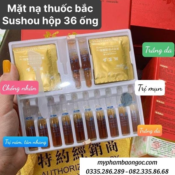 Công dụng của mặt nạ thuốc bắc Suzhow