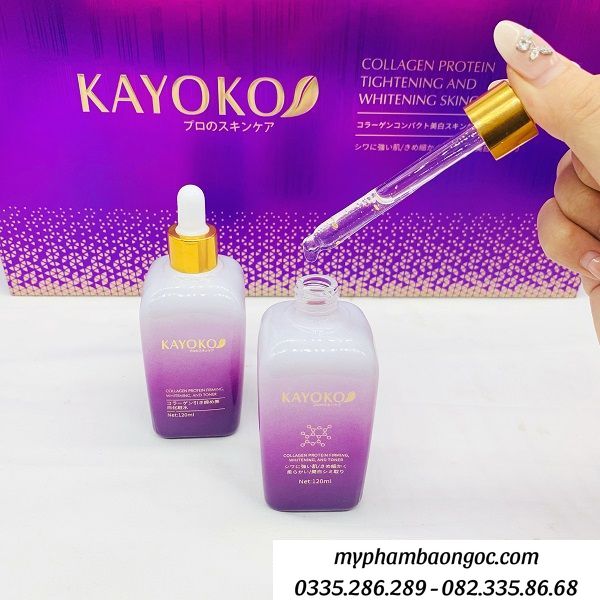 Cách sử dụng Nước hoa hồng trị nám Kyoko collagen tím