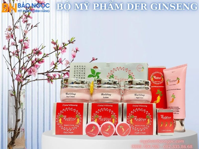 BỘ MỸ PHẨM NHÂN SÂM DFR GINSENG 4IN1 TRẮNG DA ĐẶC TRỊ NÁM