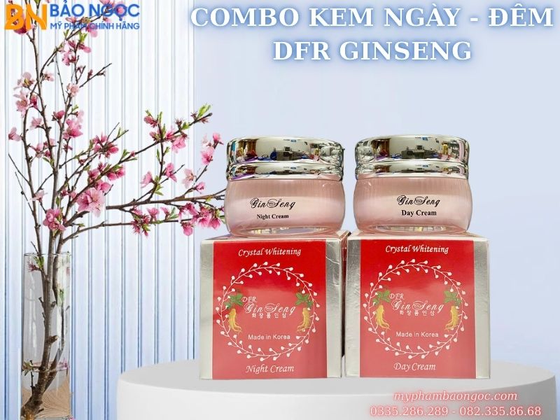 BỘ MỸ PHẨM NHÂN SÂM DFR GINSENG 4IN1 TRẮNG DA ĐẶC TRỊ NÁM