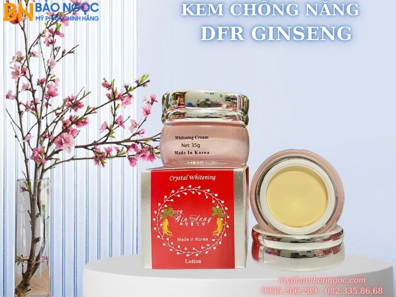 BỘ MỸ PHẨM NHÂN SÂM DFR GINSENG 4IN1 TRẮNG DA ĐẶC TRỊ NÁM