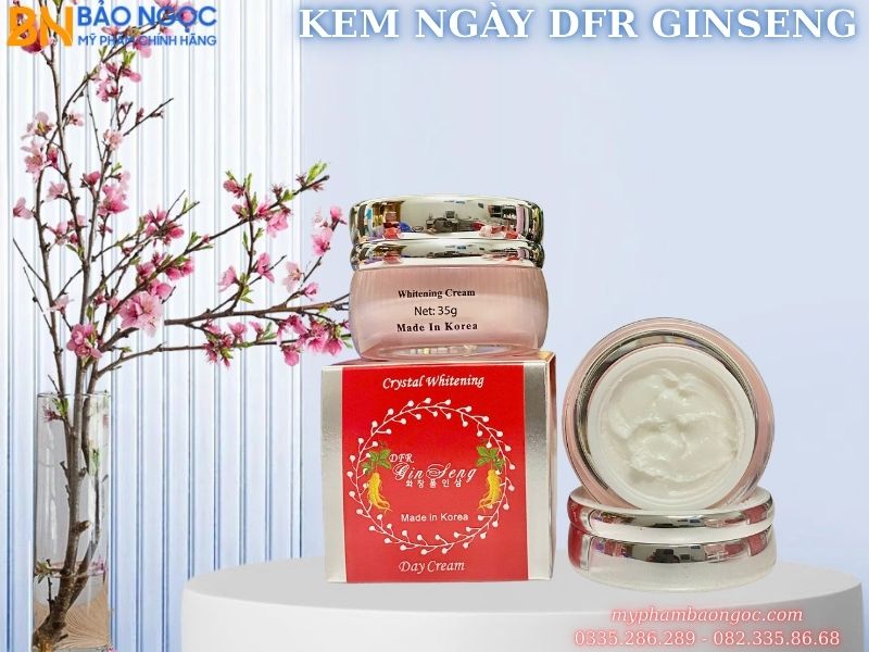 BỘ MỸ PHẨM NHÂN SÂM DFR GINSENG 4IN1 TRẮNG DA ĐẶC TRỊ NÁM