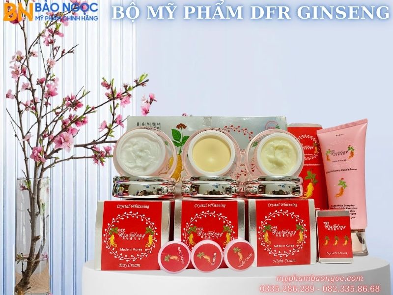 BỘ MỸ PHẨM NHÂN SÂM DFR GINSENG 4IN1 TRẮNG DA ĐẶC TRỊ NÁM