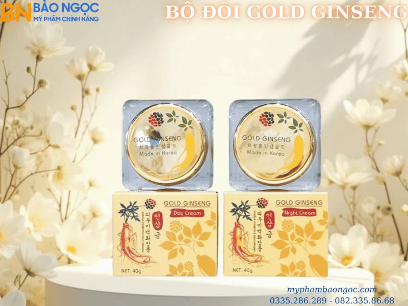 BỘ MỸ PHẨM TRỊ NÁM TÀN NHANG GOLD GINSENG 4IN1 HÀN QUỐC
