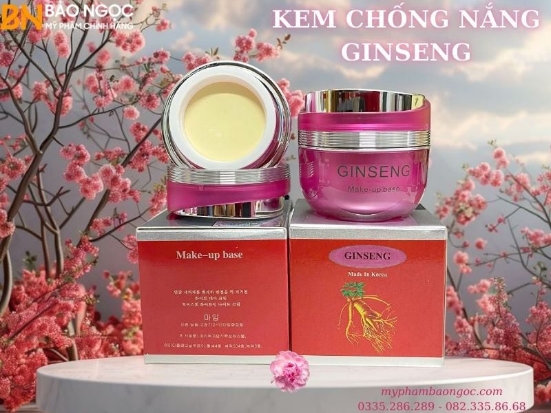 BỘ MỸ PHẨM TRỊ NÁM TRẮNG DA NHÂN SÂM GINSENG 4IN1 HÀN QUỐC