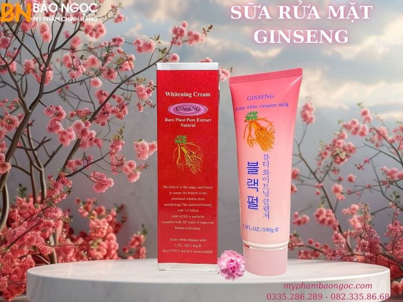BỘ MỸ PHẨM TRỊ NÁM TRẮNG DA NHÂN SÂM GINSENG 4IN1 HÀN QUỐC
