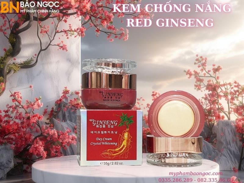 BỘ MỸ PHẨM SÂM ĐỎ TRỊ NÁM TRẮNG DA RED GINSENG 4IN1 HÀN QUỐC