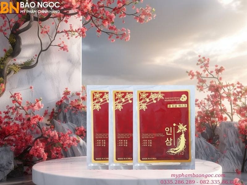 BỘ MỸ PHẨM SÂM ĐỎ TRỊ NÁM TRẮNG DA RED GINSENG 4IN1 HÀN QUỐC