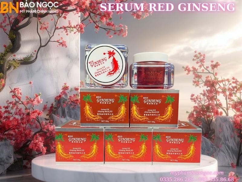 SERUM NHÂN SÂM RED GINSENG HA SLEEPING MASK HA 60G HÀN QUỐC