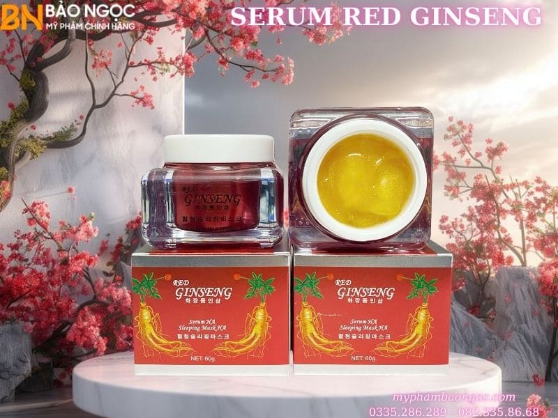 SERUM NHÂN SÂM RED GINSENG HA SLEEPING MASK HA 60G HÀN QUỐC