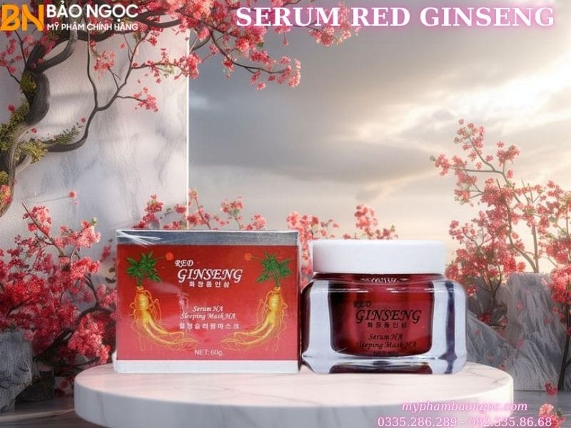 SERUM NHÂN SÂM RED GINSENG HA SLEEPING MASK HA 60G HÀN QUỐC