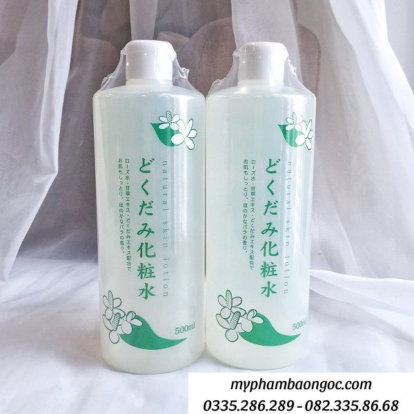 NƯỚC HOA HỒNG DOKUDAMI DIẾP CÁ NATURAL SKIN LOTION NHẬT BẢN