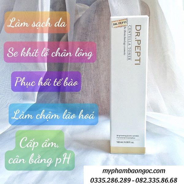 NƯỚC HOA HỒNG DR PEPTI CENTELLA TONER LÀM SẠCH PHỤC HỒI DA