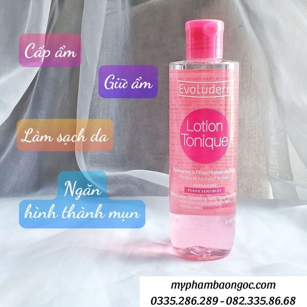 NƯỚC HOA HỒNG EVOLUDERM LOTION TONIQUE CẤP ẨM NGĂN MỤN PHÁP