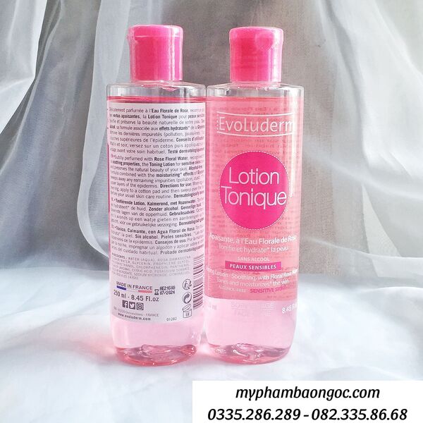 NƯỚC HOA HỒNG EVOLUDERM LOTION TONIQUE CẤP ẨM NGĂN MỤN PHÁP