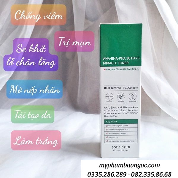 NƯỚC HOA HỒNG SOME BY MI AHA BHA PHA 30 DAYS MIRACLE TONER