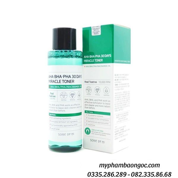 NƯỚC HOA HỒNG SOME BY MI AHA BHA PHA 30 DAYS MIRACLE TONER